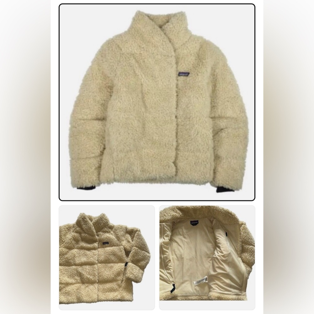 Patagonia Recycled High Pile Fleece Down women’s Jacket Size Small